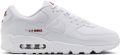Nike Air Max 90 Sneakers Wit Tough Red - Wit