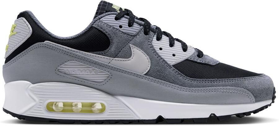 Nike Air Max 90 Sneakers Zwart Platinum Grijs Lemon