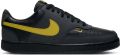 Nike Court Vision Low Sneakers Donkergrijs Geel Zwart - Grijs