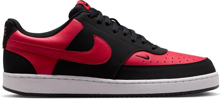 Nike Court Vision Low Sneakers Zwart Rood Wit