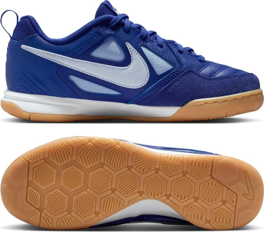 Nike Gato Zaalvoetbalschoenen (IN) Kids Donkerblauw Lichtblauw Wit