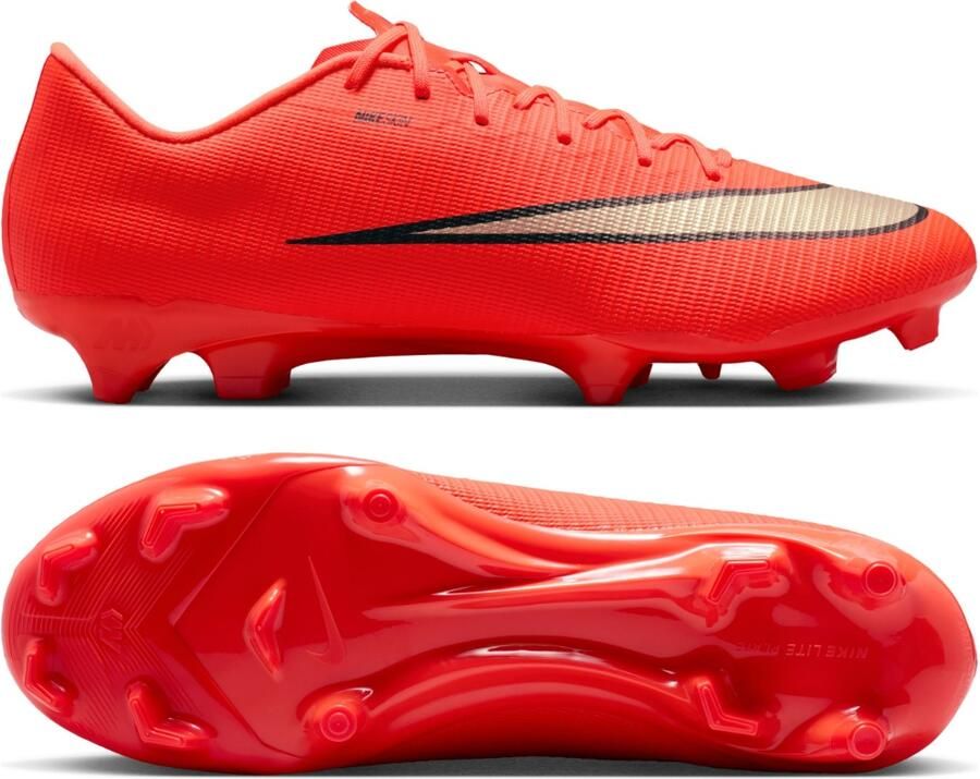Nike Mercurial Vapor 17 Academy Gras Kunstgras Voetbalschoenen (MG) Felrood Zwart Goud