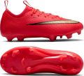 Nike Mercurial Vapor 17 Academy Gras Kunstgras Voetbalschoenen (MG) Kids Felrood Zwart Goud - Rood