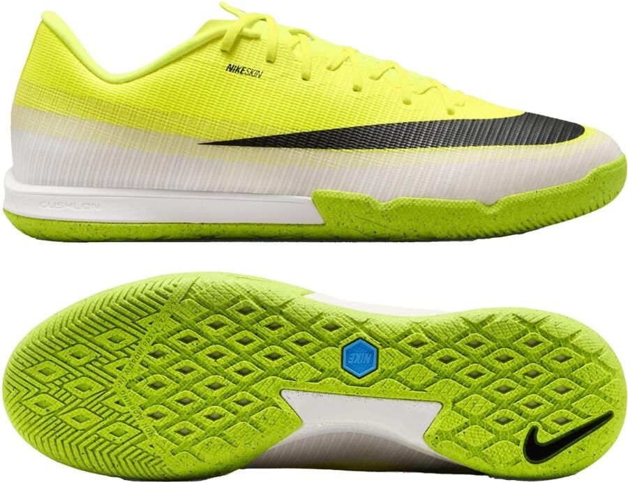 Nike Mercurial Vapor 17 Academy Zaalvoetbalschoenen (IN) Felgeel Wit Zwart Limoen