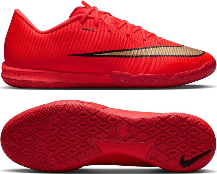 Nike Mercurial Vapor 17 Academy Zaalvoetbalschoenen (IN) Felrood Zwart Goud