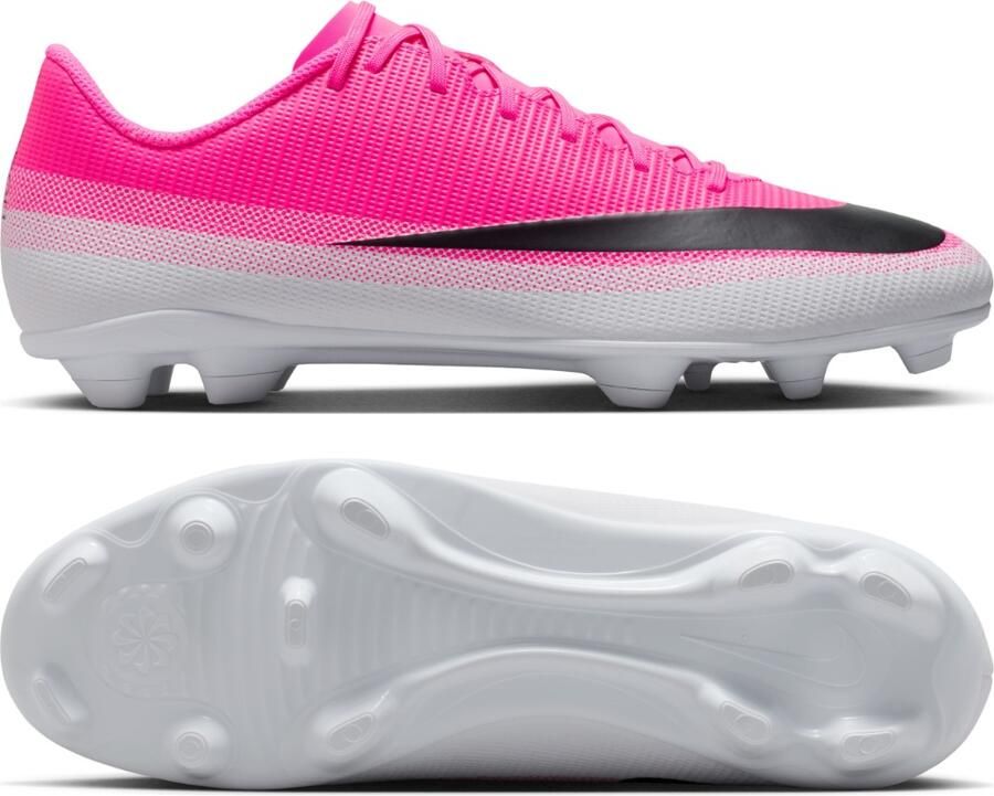Nike Mercurial Vapor 17 Club Gras Kunstgras Voetbalschoenen (MG) Felroze Wit Zwart