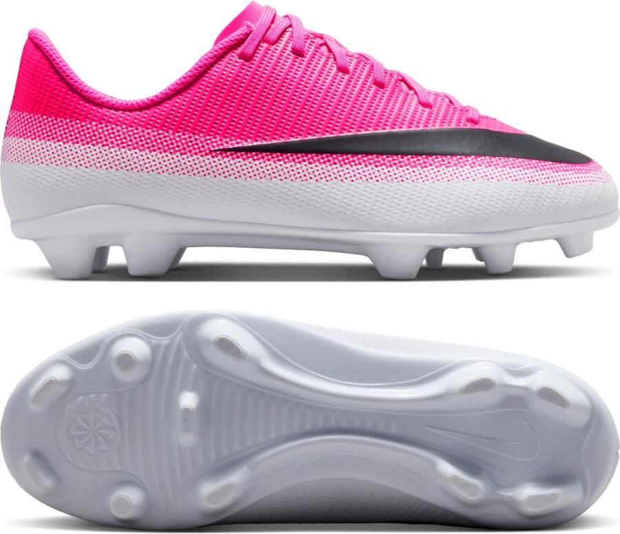Nike Mercurial Vapor 17 Club Gras Kunstgras Voetbalschoenen (MG) Kids Felroze Wit Zwart