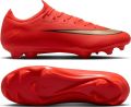 Nike Mercurial Vapor 17 Pro Gras Voetbalschoenen (FG) Felrood Zwart Goud - Rood