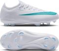 Nike Mercurial Vapor 17 Pro Gras Voetbalschoenen (FG) Kids Wit Turquoise - Wit