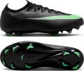 Nike Mercurial Vapor 17 Pro Gras Voetbalschoenen (FG) Kids Zwart Felgroen Zilvergrijs - Zwart