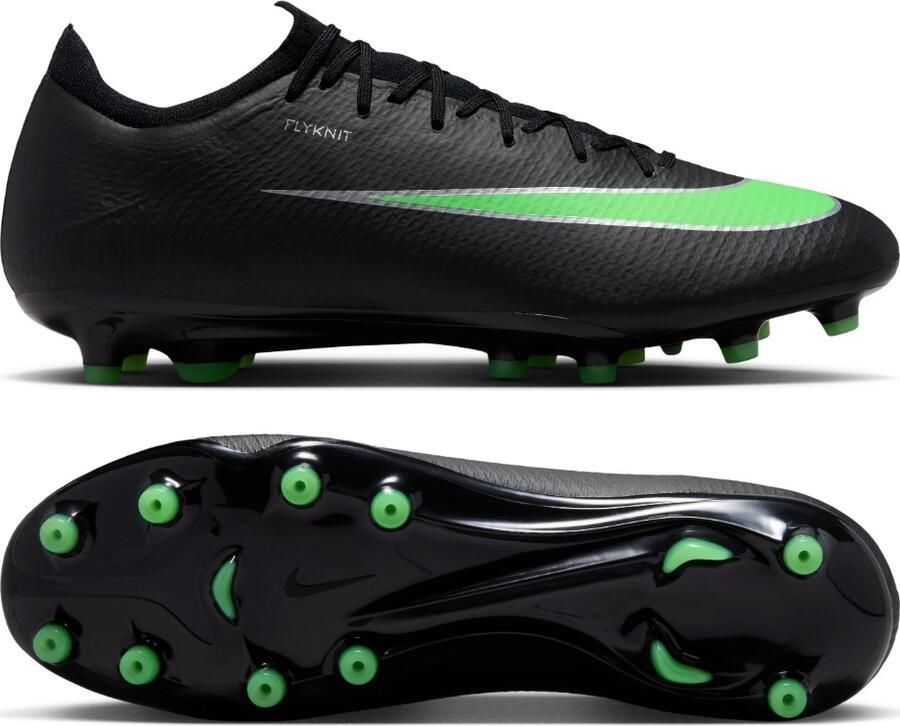 Nike Mercurial Vapor 17 Pro Kunstgras Voetbalschoenen (AG) Zwart Felgroen Zilvergrijs