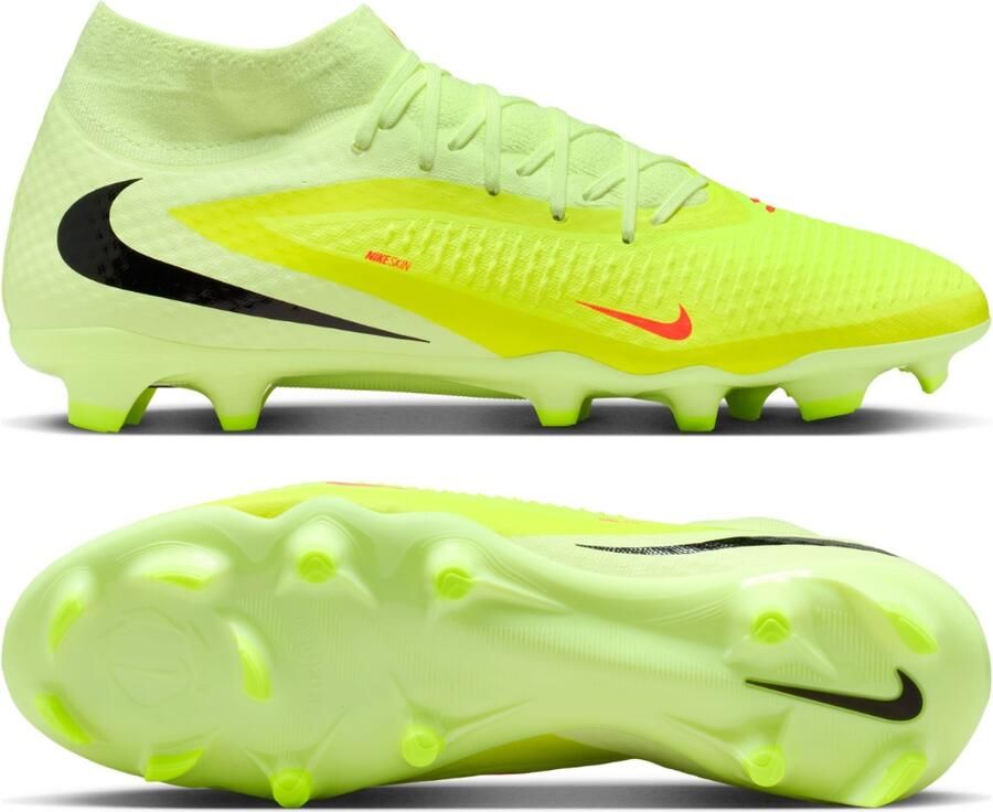 Nike Phantom 6 High Academy Gras Kunstgras Voetbalschoenen (MG) Geel Oranje Zwart - Foto 5