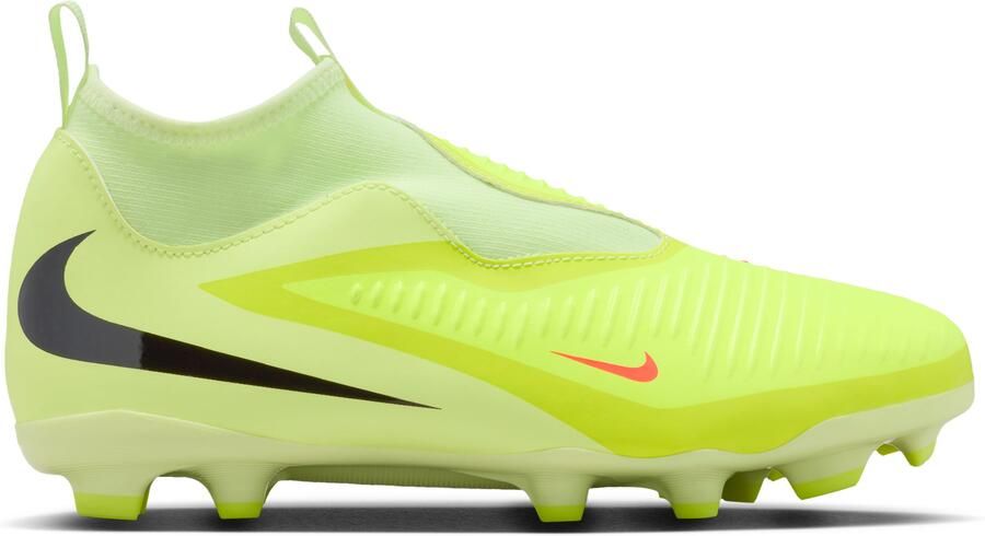 Nike Phantom 6 High Academy Veterloze Gras Kunstgras Voetbalschoenen (MG) Kids Geel Oranje Zwart - Foto 1