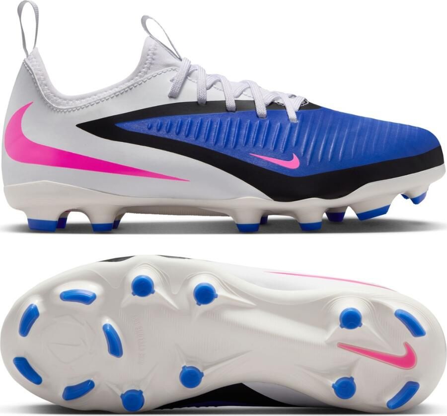 Nike Jr. Phantom 6 Low Academy voetbalschoenen voor kids (meerdere ondergronden) Blauw - Foto 5