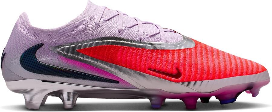 Nike Phantom 6 Low Alèxia Putellas Elite Gras Voetbalschoenen (FG) Lichtpaars Felrood Zilver - Foto 5