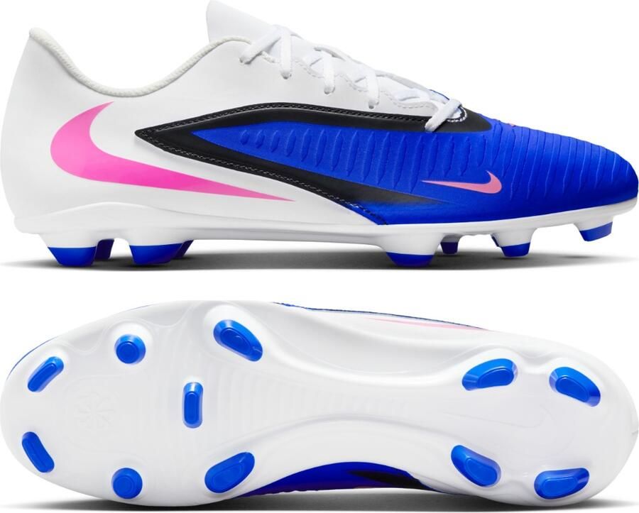 Nike Phantom 6 Low Club Gras Kunstgras Voetbalschoenen (MG) Blauw Wit Felroze - Foto 5