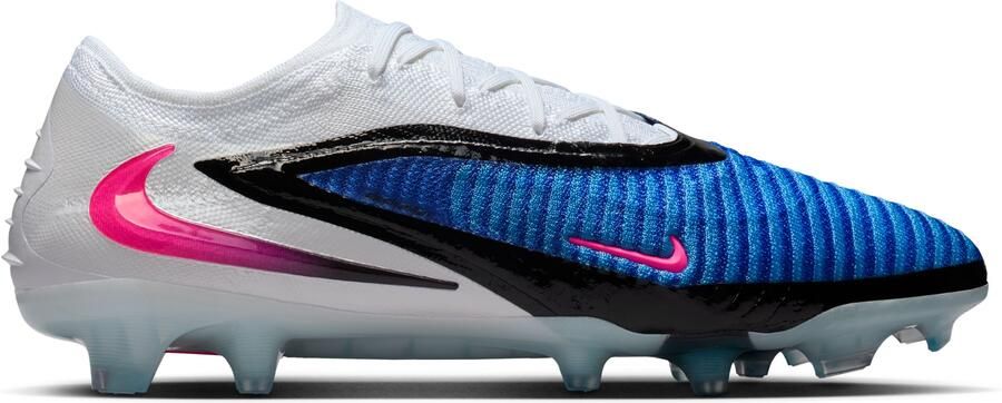 Nike Phantom 6 Low Elite Gras Voetbalschoenen (FG) Blauw Wit Felroze - Foto 5