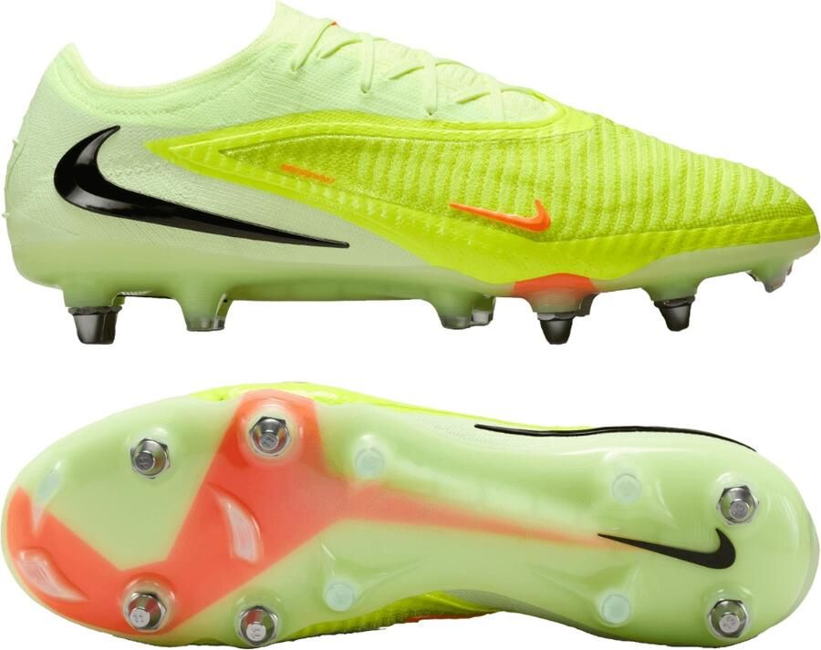 Nike Phantom 6 Low Elite IJzeren-Nop Voetbalschoenen (SG) Geel Oranje Zwart - Foto 5