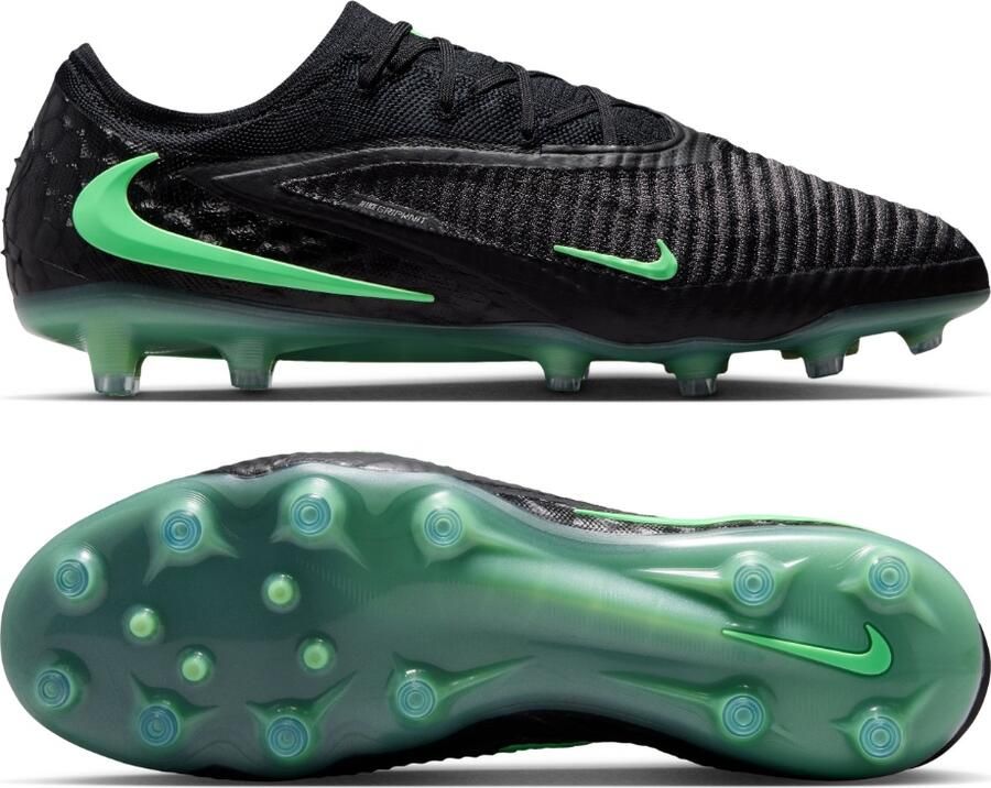Nike Phantom 6 Low Elite Kunstgras Voetbalschoenen (AG) Zwart Felgroen