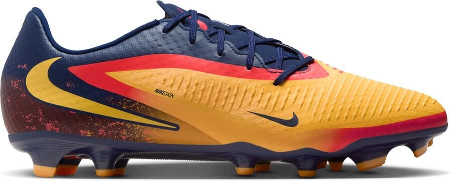 Nike Phantom 6 Low Haaland Academy Gras Kunstgras Voetbalschoenen (MG) Donkerblauw Oranje Geel Rood - Foto 5