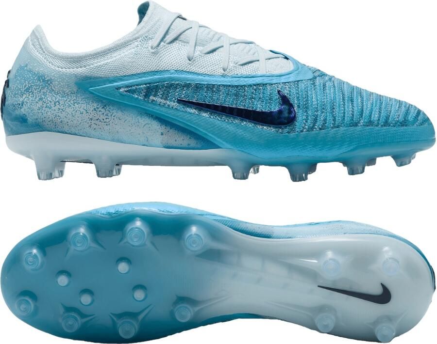 Nike Phantom 6 Low Haaland Elite Kunstgras Voetbalschoenen (AG) Lichtblauw Blauw Felblauw