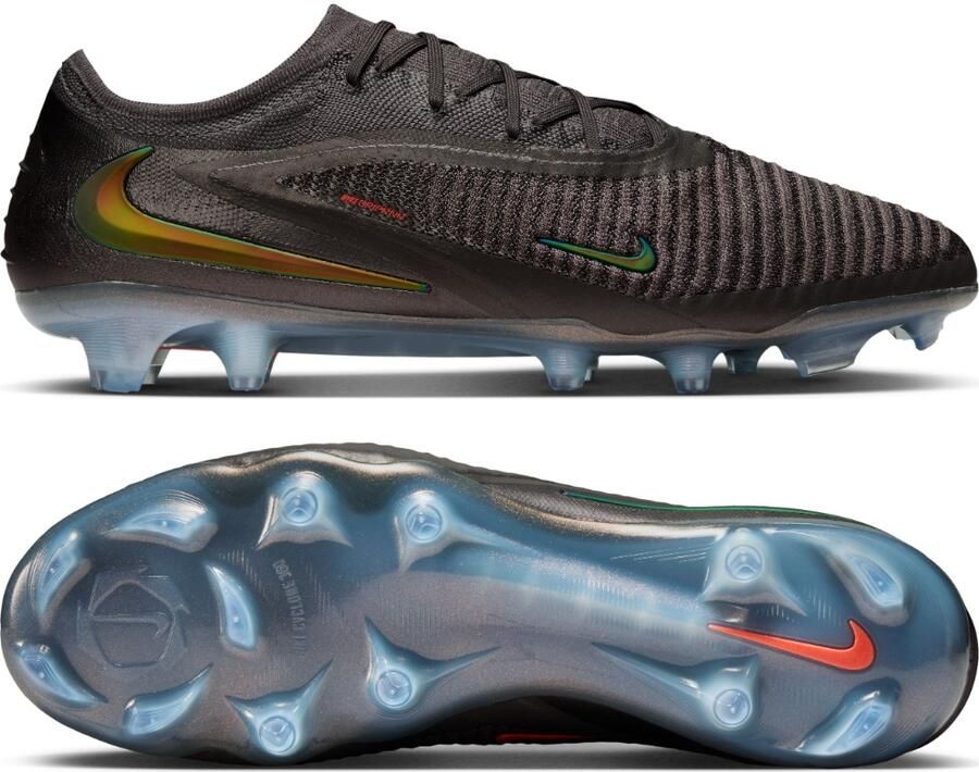 Nike Phantom 6 Low LV8 Elite Gras Voetbalschoenen (FG) Donkergrijs Oranje Multicolor - Foto 5