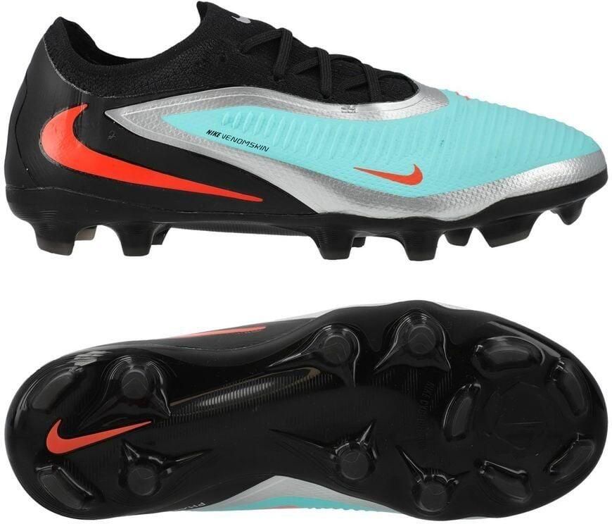 Nike Phantom 6 Low Pro Limited Edition Gras Kunstgras Voetbalschoenen (MG) Kids Zwart Turquoise Zilver