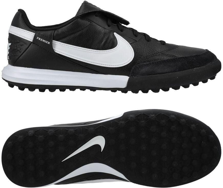 Nike Premier III Turf Voetbalschoenen (TF) Zwart Wit Zwart