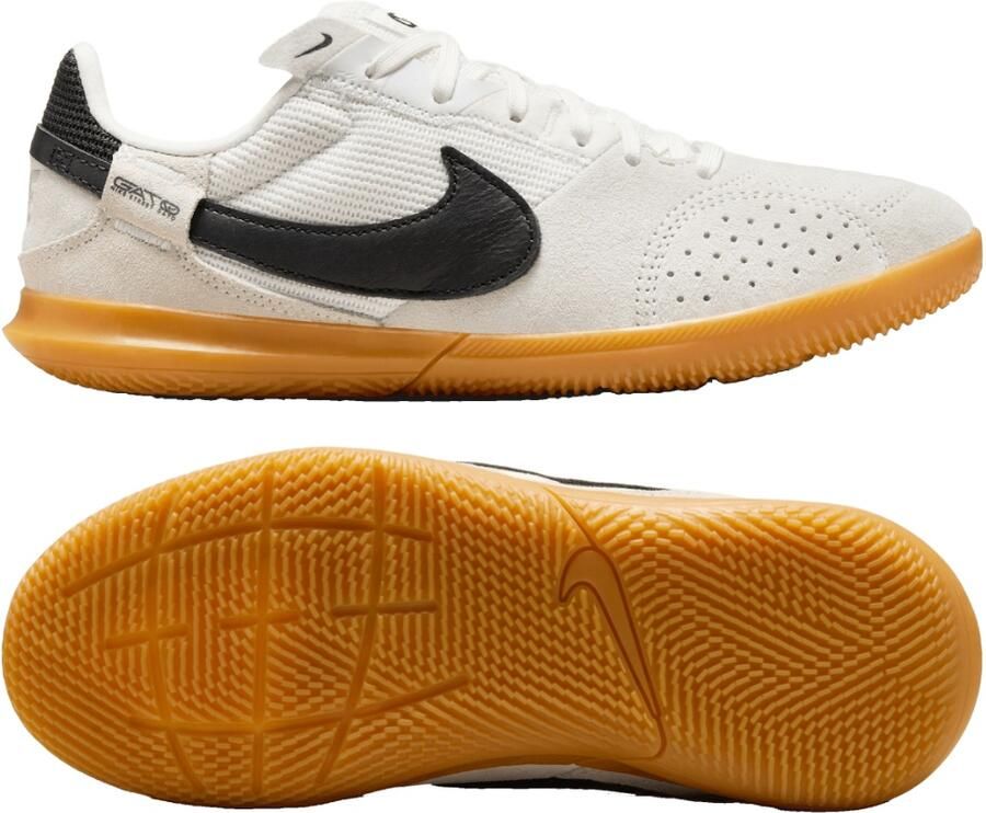 Nike Street Gato Straatvoetbalschoenen Kids Wit Zwart Lichtgrijs Bruin - Foto 3