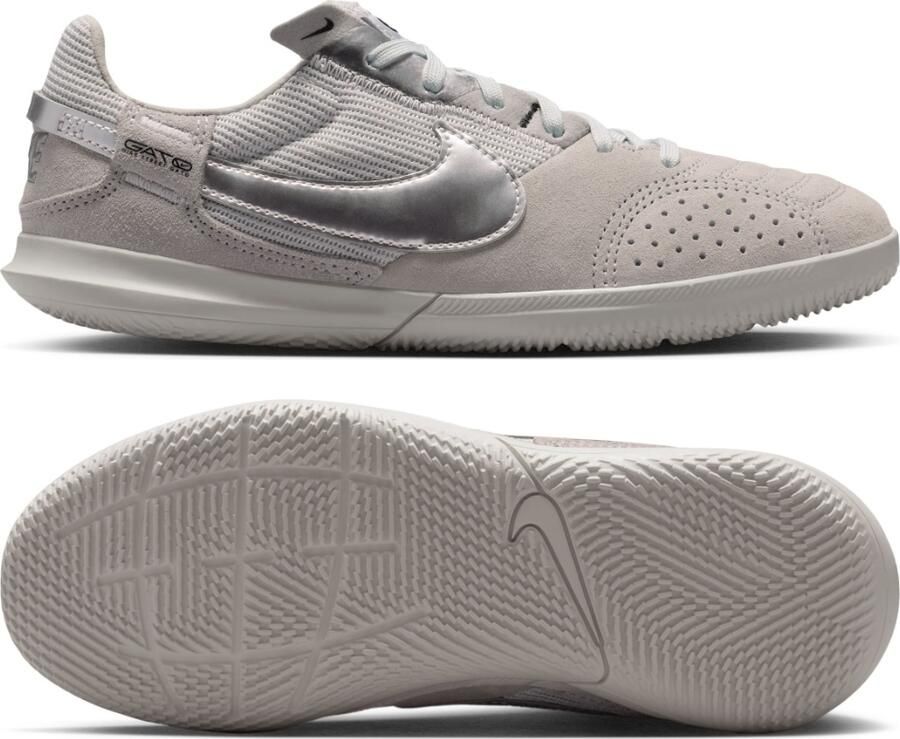 Nike Jr. Streetgato low top voetbalschoenen voor kleuters kids Grijs - Foto 5