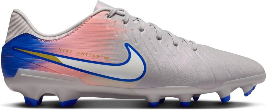 Nike Tiempo Legend 10 Academy Gras Kunstgras Voetbalschoenen (MG) Grijs Blauw Roze