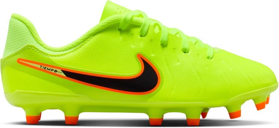 Nike Tiempo Legend 10 Academy Gras Kunstgras Voetbalschoenen (MG) Kids Neongeel Zwart Oranje