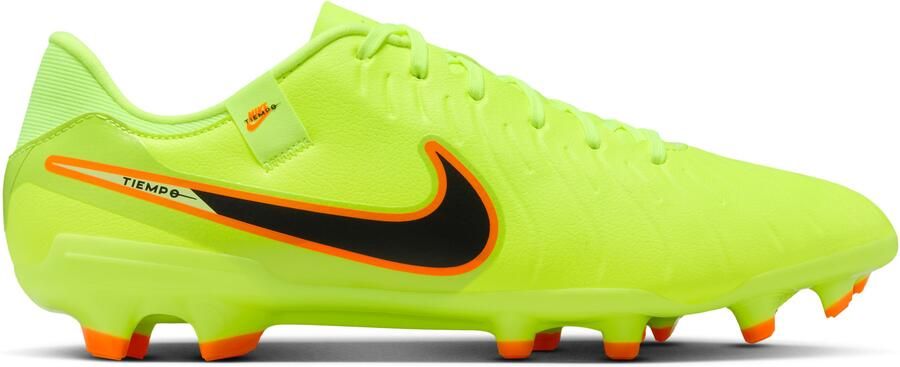 Nike Tiempo Legend 10 Academy Gras Kunstgras Voetbalschoenen (MG) Neongeel Zwart Oranje