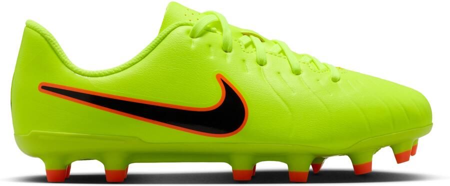Nike Tiempo Legend 10 Club Gras Kunstgras Voetbalschoenen (MG) Kids Neongeel Zwart Oranje - Foto 1