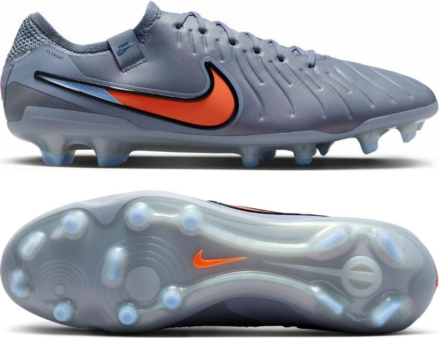 Nike Tiempo Legend 10 Elite Gras Voetbalschoenen (FG) Lichtblauw Felrood Zwart - Foto 5