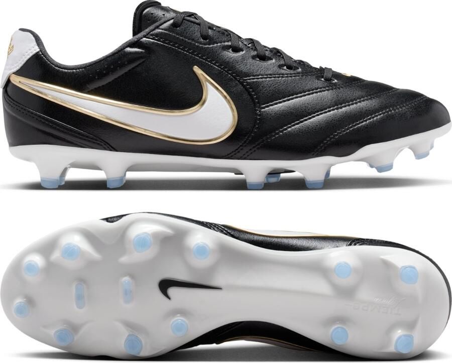 Nike Tiempo Ligera Pro low top voetbalschoenen (stevige ondergrond) Zwart - Foto 5