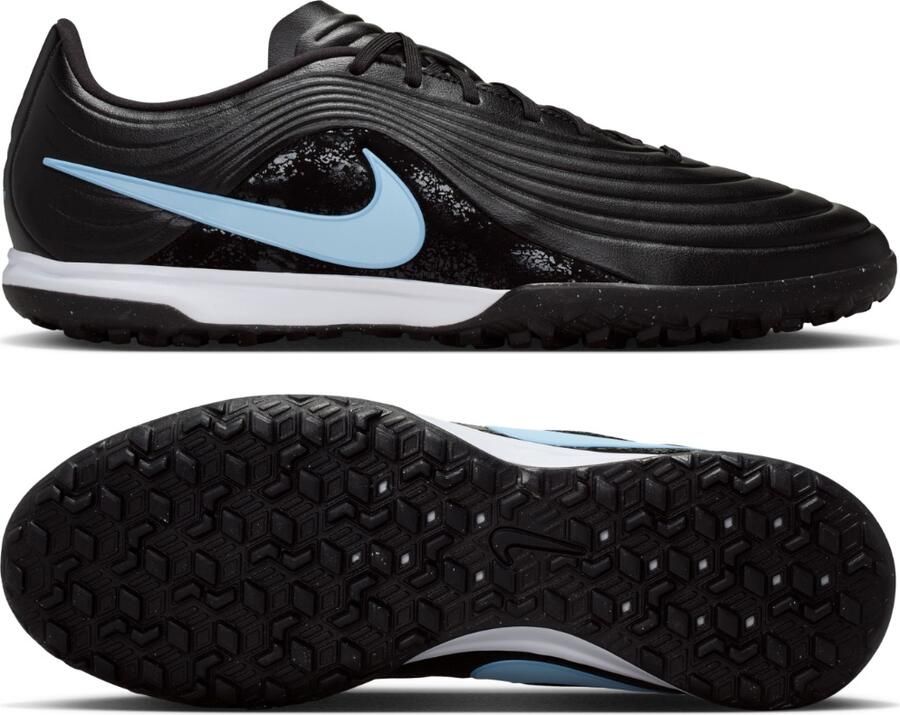 Nike Tiempo Maestro Academy Turf Voetbalschoenen (TF) Zwart Lichtblauw - Foto 5