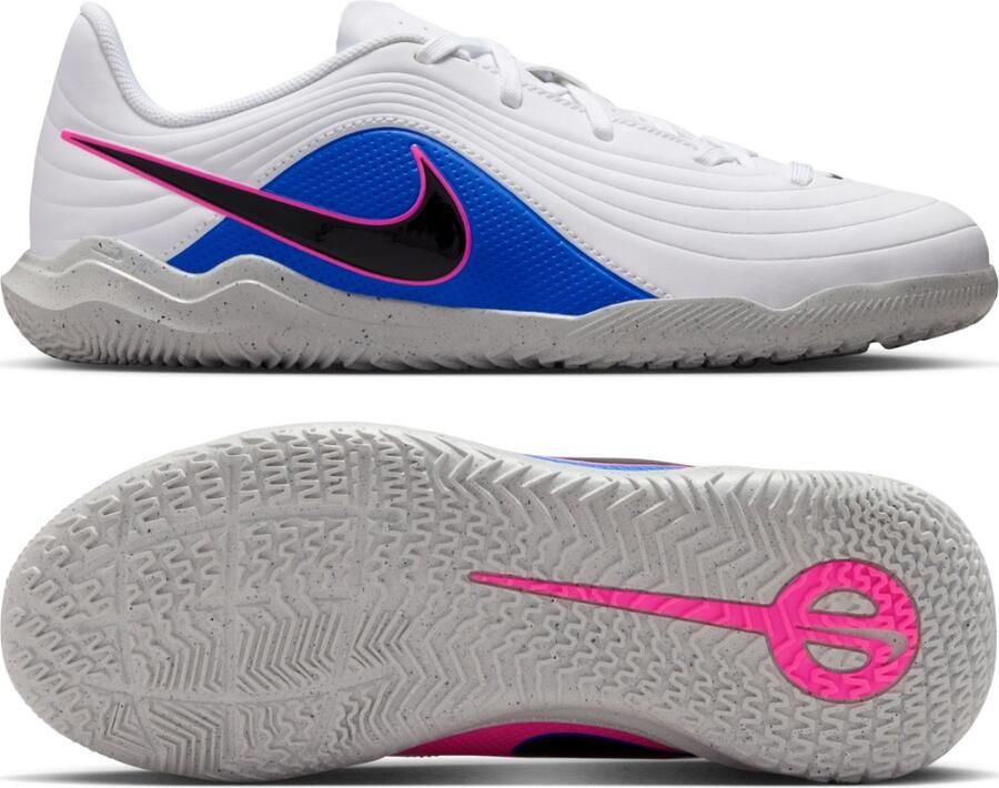Nike Tiempo Maestro Club Zaalvoetbalschoenen (IN) Kids Wit Blauw Felroze - Foto 5