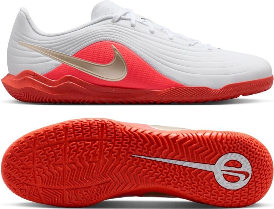 Nike Tiempo Maestro Club Zaalvoetbalschoenen (IN) Wit Felrood Goud