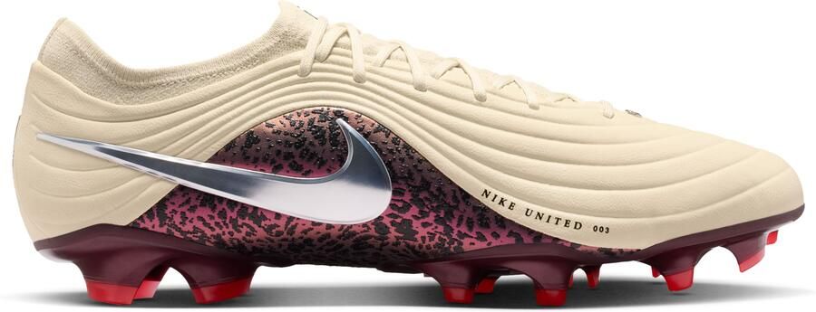 Nike Tiempo Maestro Elite Gras Voetbalschoenen (FG) Gebroken Wit Bordeauxrood Zilver