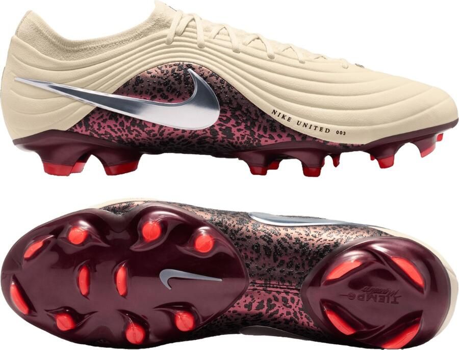 Nike Tiempo Maestro Elite Gras Voetbalschoenen (FG) Gebroken Wit Bordeauxrood Zilver - Foto 5