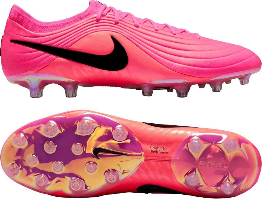 Nike Tiempo Maestro Elite Kunstgras Voetbalschoenen (AG) Felroze Zwart