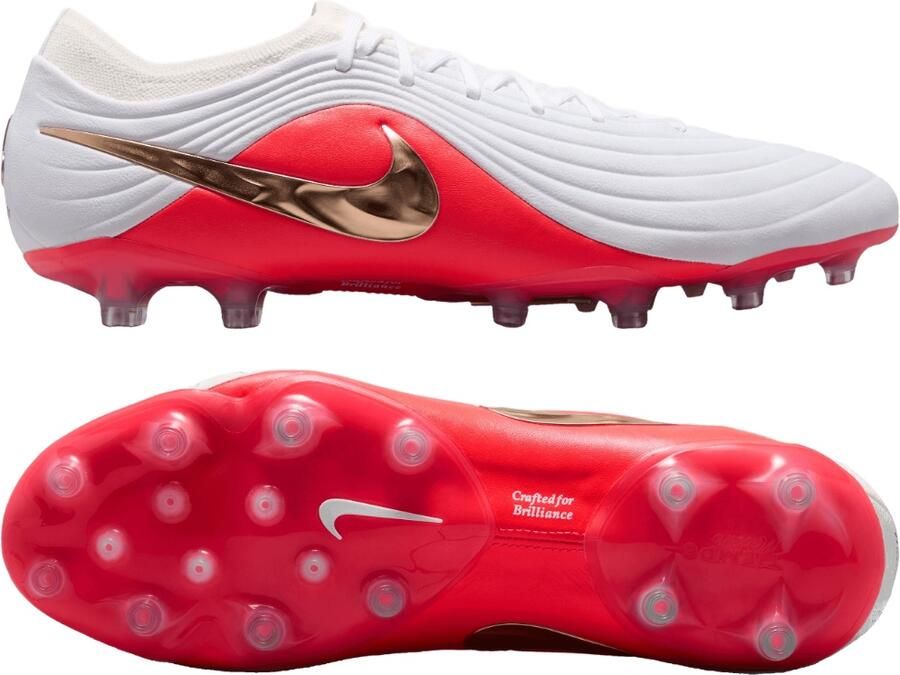 Nike Tiempo Maestro Elite Kunstgras Voetbalschoenen (AG) Wit Felrood Goud