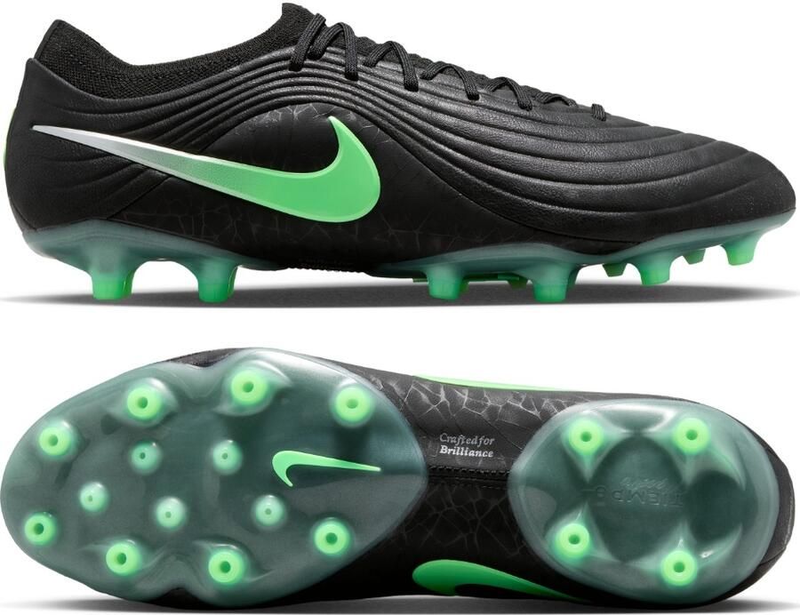 Nike Tiempo Maestro Elite Kunstgras Voetbalschoenen (AG) Zwart Felgroen Zilvergrijs
