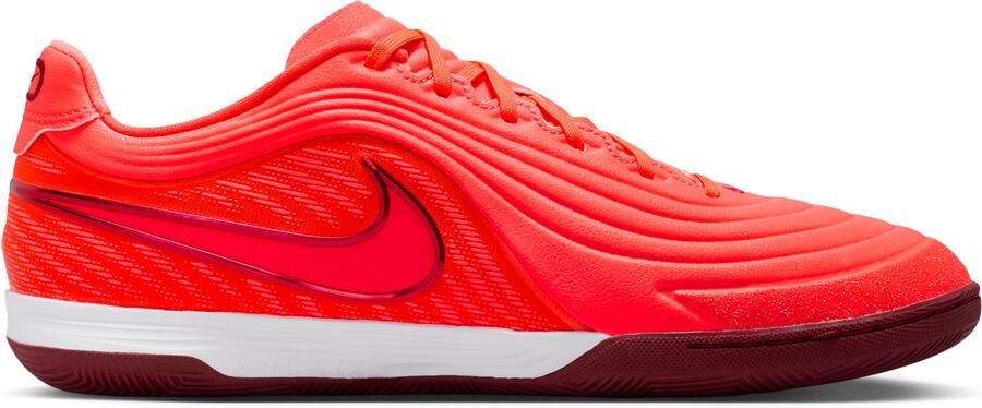 Nike Tiempo Reactgato Zaalvoetbalschoenen (IN) Felrood Oranje Bordeauxrood