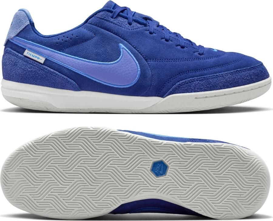 Nike Tiempo Streetgato Premium Straatvoetbalschoenen Blauw Paarsblauw Lichtblauw