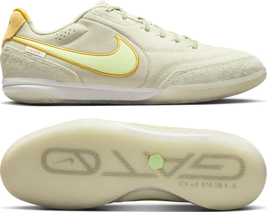 Nike Tiempo Streetgato Straatvoetbalschoenen Olijfgroen Lichtgroen Geel - Foto 5
