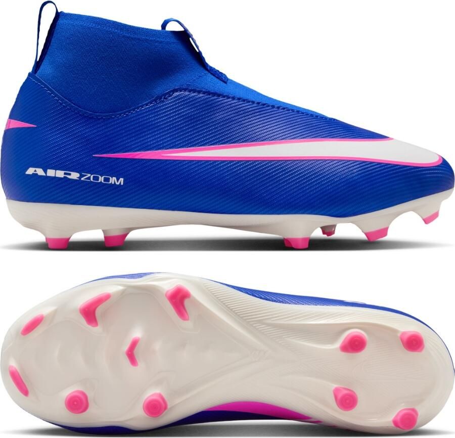 Nike Jr. Mercurial Superfly 10 Academy high-top voetbalschoenen voor kleuters kids (meerdere ondergronden) Blauw - Foto 5