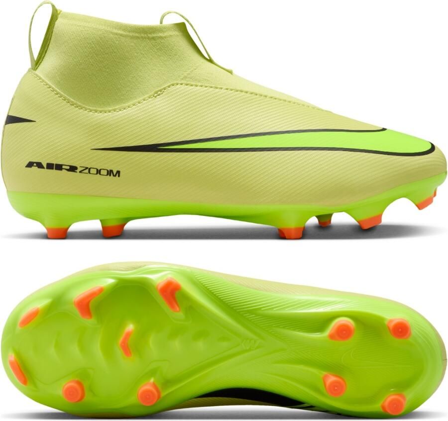 Nike Jr. Mercurial Superfly 10 Academy high-top voetbalschoenen voor kleuters kids (meerdere ondergronden) Groen - Foto 5
