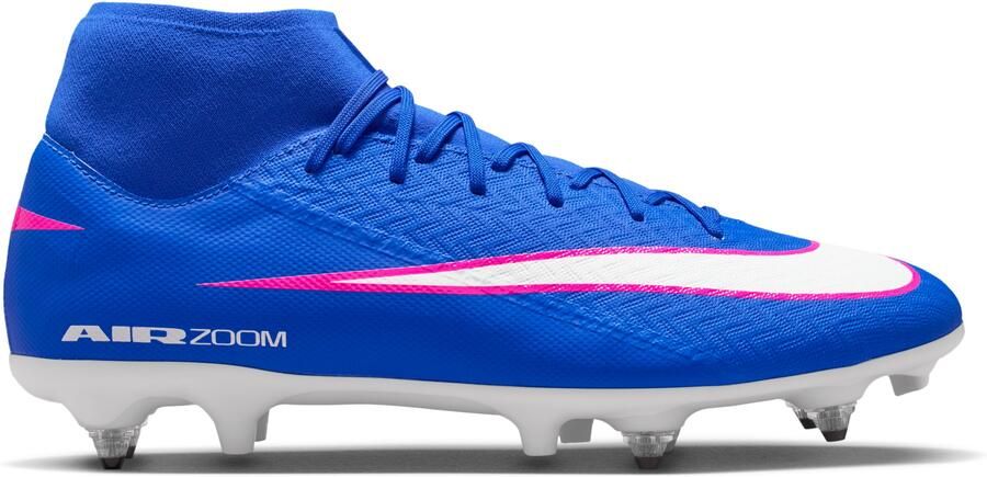 Nike Zoom Mercurial Superfly 10 Academy IJzeren-Nop Voetbalschoenen (SG) Blauw Wit Felroze